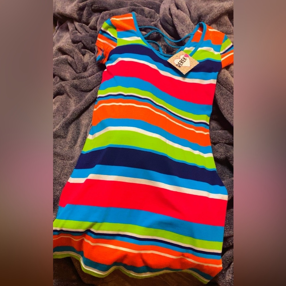 Vibrant Striped Dress